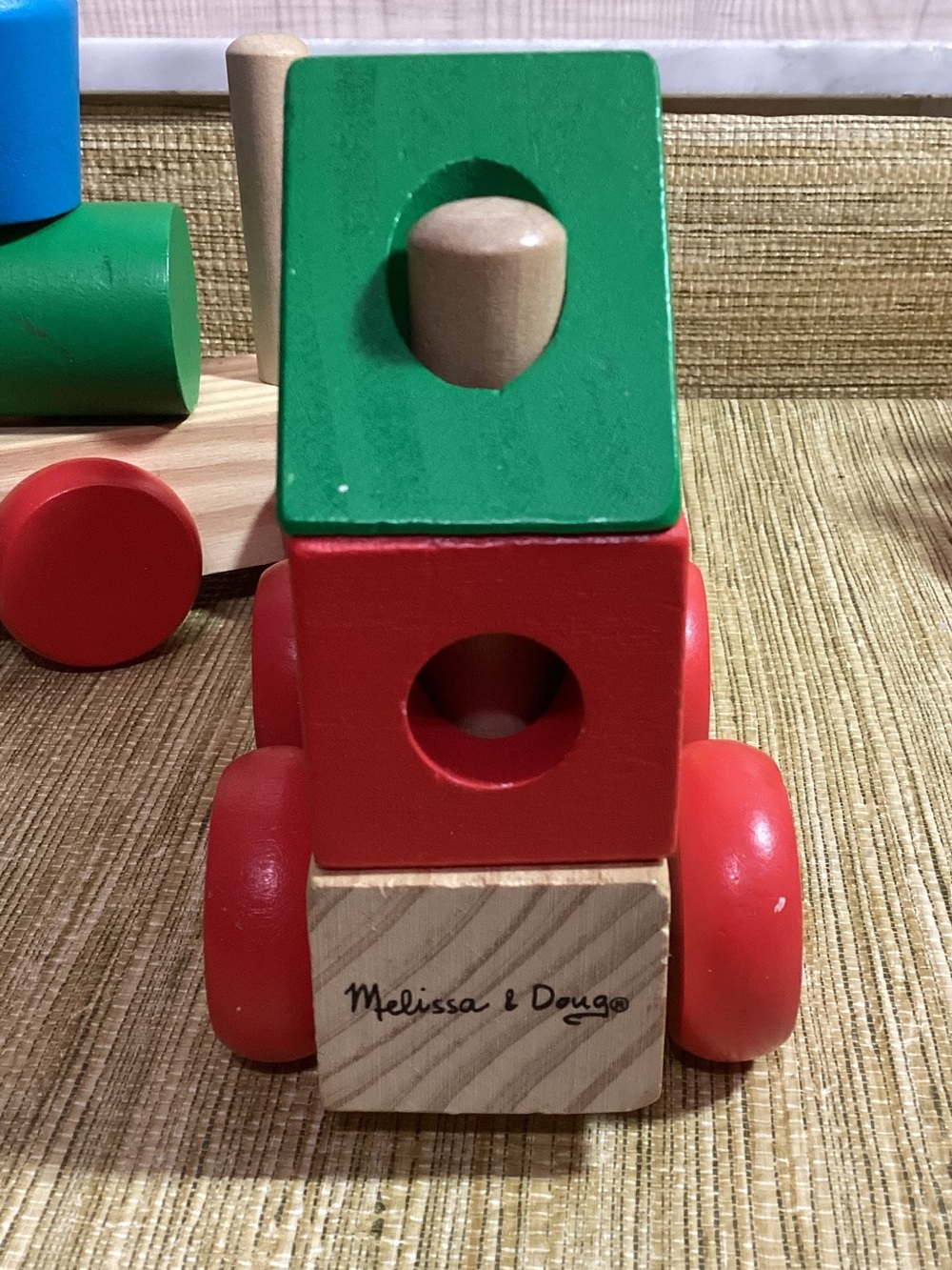 Wooden Colorful Toy Train Set - Multicolor - Picture 4 of 5